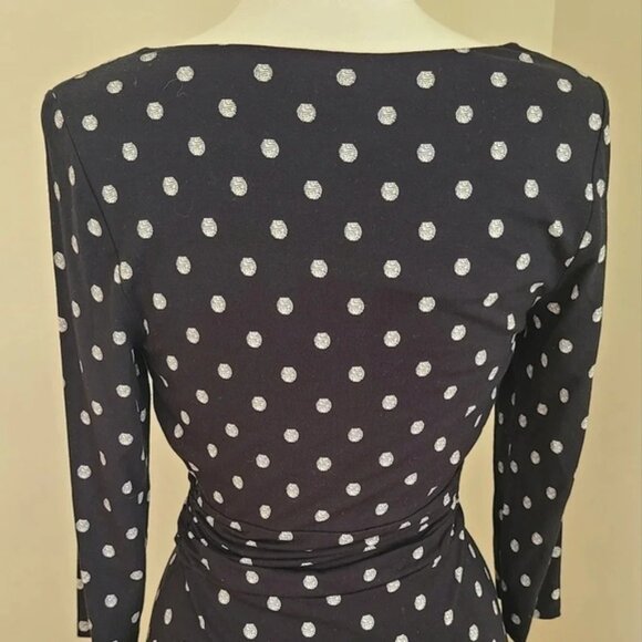 PEPPERBERRY Really super curvy polka dot midi dress black and white - Picture 7 of 13